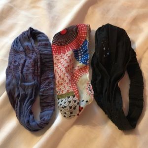 Three boho headbands